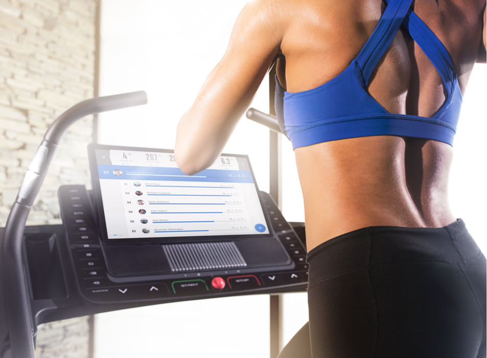 Running on the treadmill